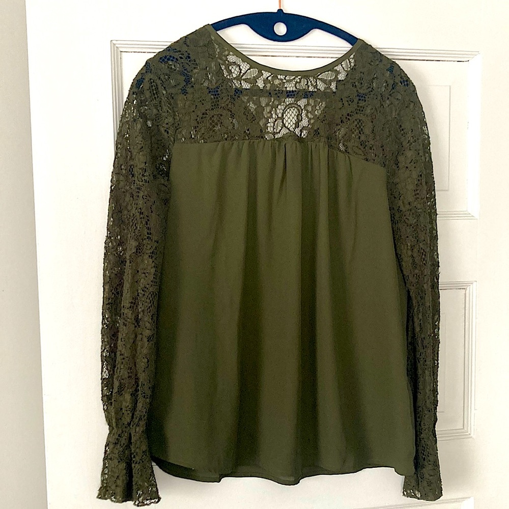 Womens S lace tunic top
